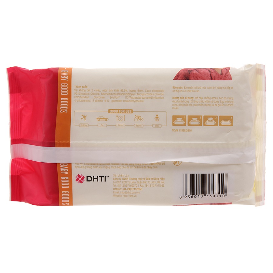 Khăn ướt Mamamy 100 tờ mùi thơm mát có nắp