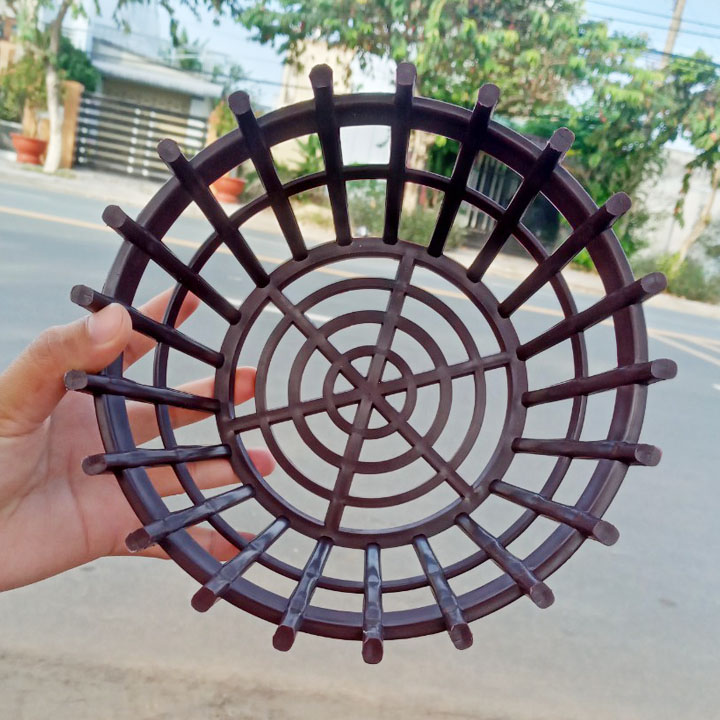 Chậu Trồng Lan giả gỗ Phi 25 cm
