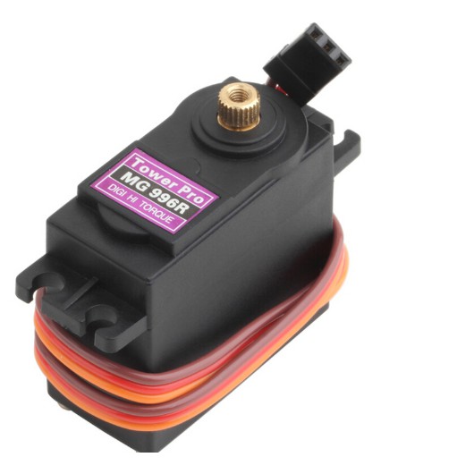 Động cơ servo MG996R nhông và bánh răng full kim loại góc quay 360 độ