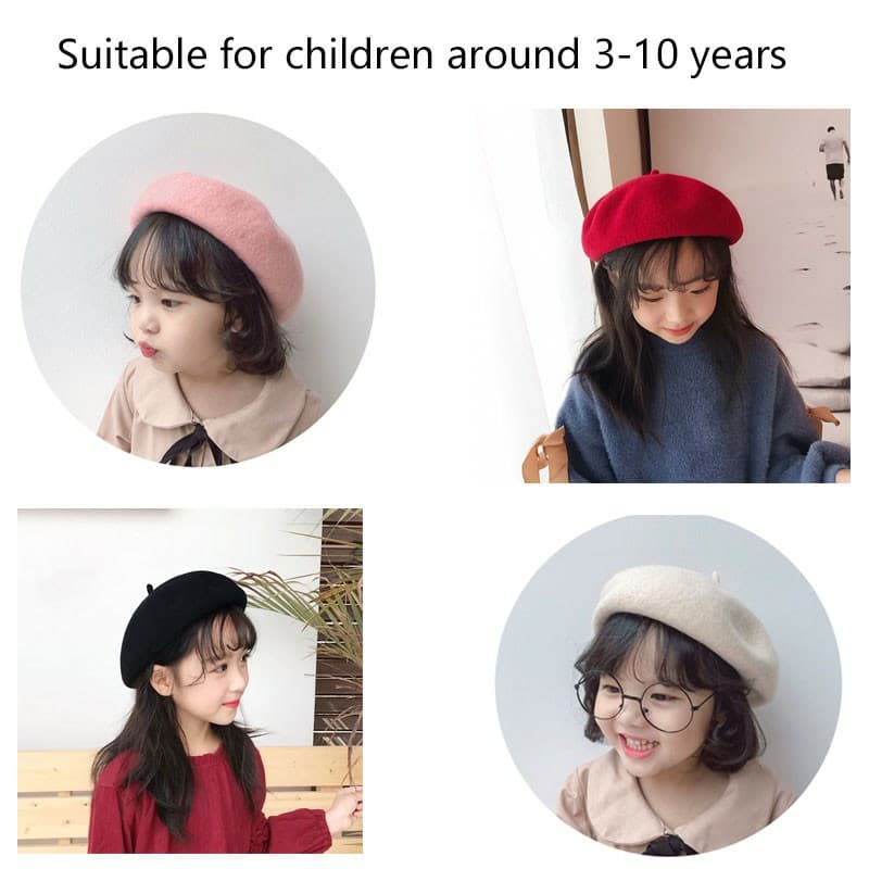 (Thời trang Bé Yêu) Mũ nồi dạ xinh xắn cho bé cute