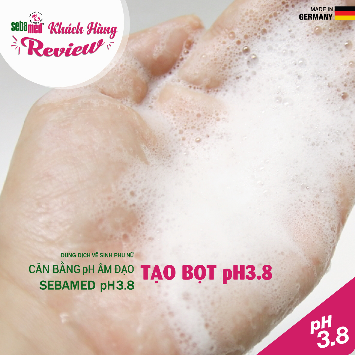 Dung dịch vệ sinh phụ nữ Sebamed 200ML [Nhập Khẩu Chính Hãng]