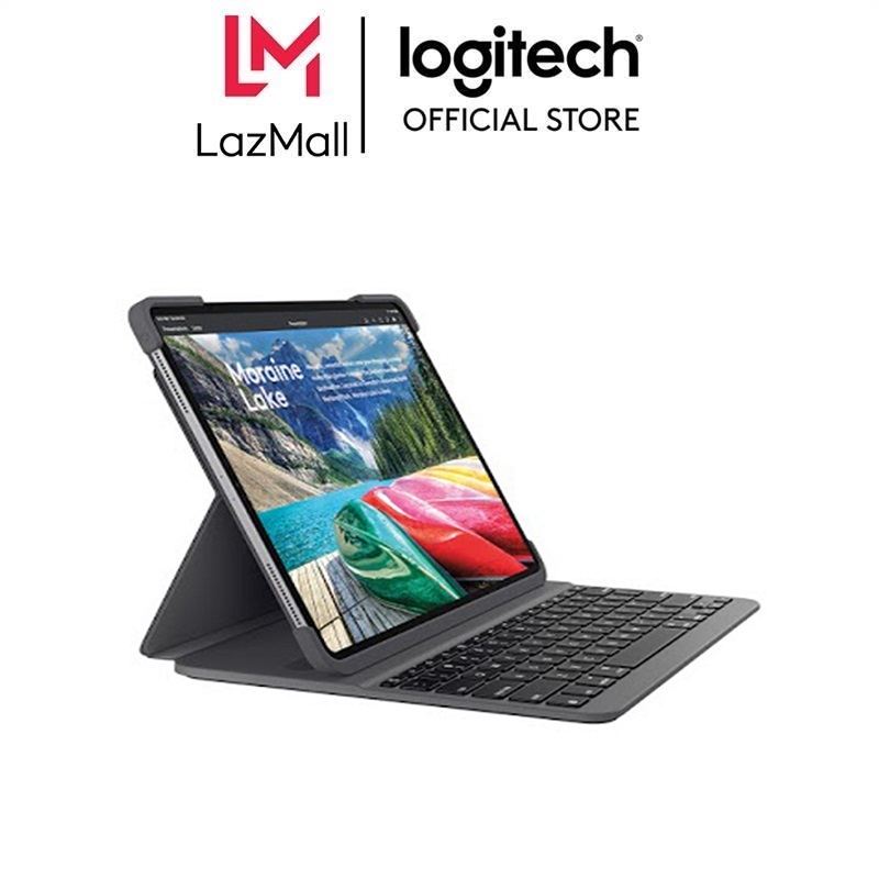 Bao da kèm bàn phím Logitech Slim Folio Pro với đèn sáng và kết nối bluetooth dành cho iPad Pro 11 inch 2018 và iPad Pro 12.9 inch (3rd gen)