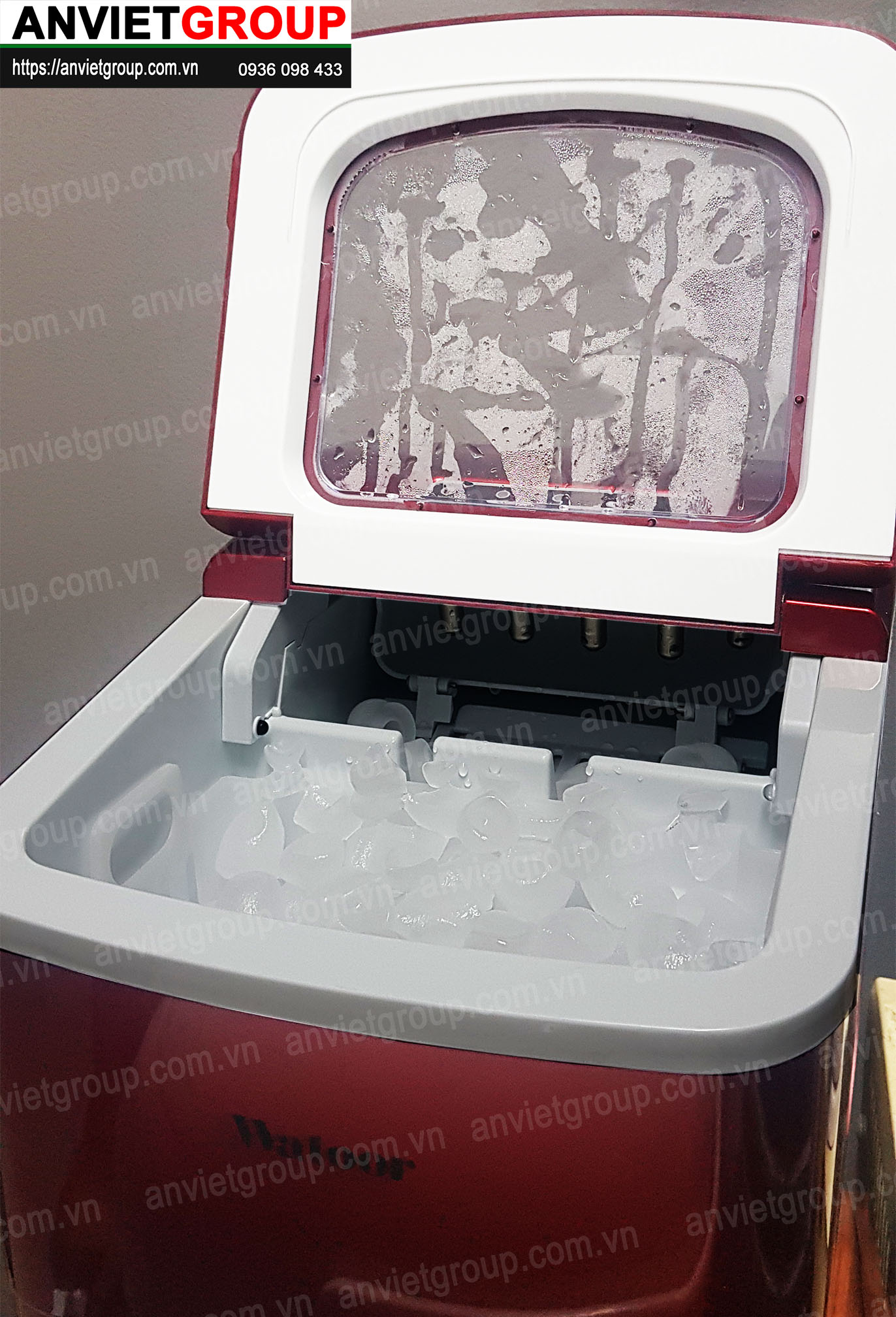Máy làm đá viên đá bi mini tự động Watoor WZB-16H An Việt