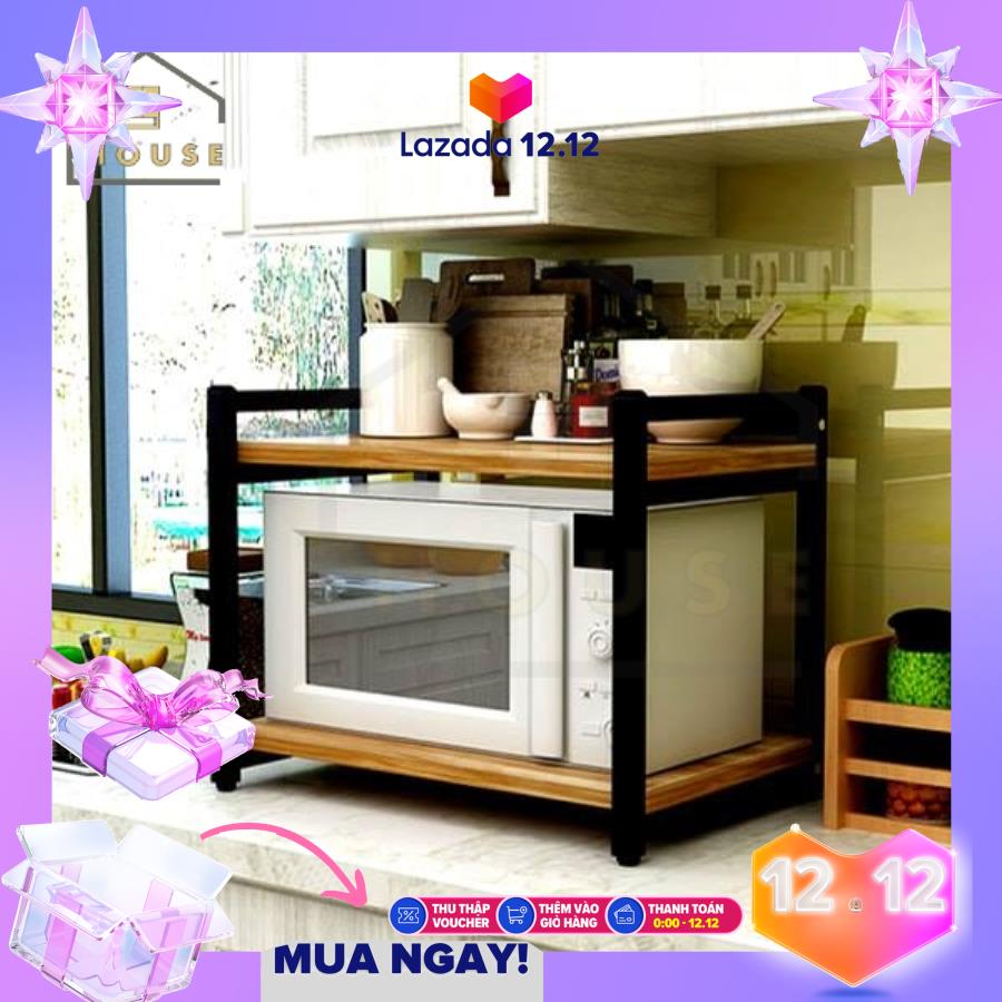 Kệ để lò vi sóng, kệ gia vị 2 tầng đa năng tiện ích,giá để lò vi sóng,kệ bếp đa năng,kệ để nồi cơm điện 145