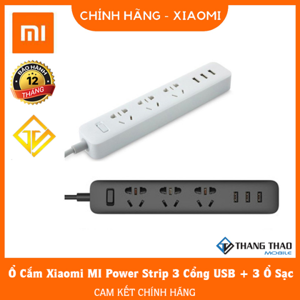 Ổ cắm điện thông minh Xiaomi MI POWER STRIP 3 cổng USB - Hàng chính hãng giá rẻ