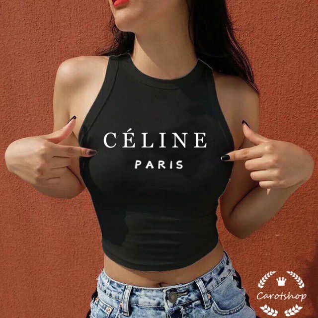 [HCM]Áo thun ba lỗ croptop in siêu hot