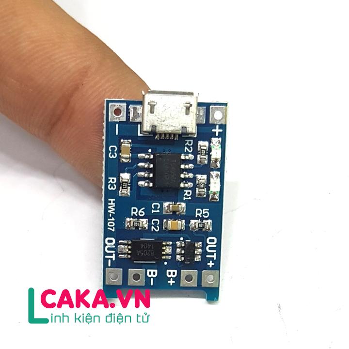 Mạch sạc pin lithium TP4056 Micro có ic bảo vệ