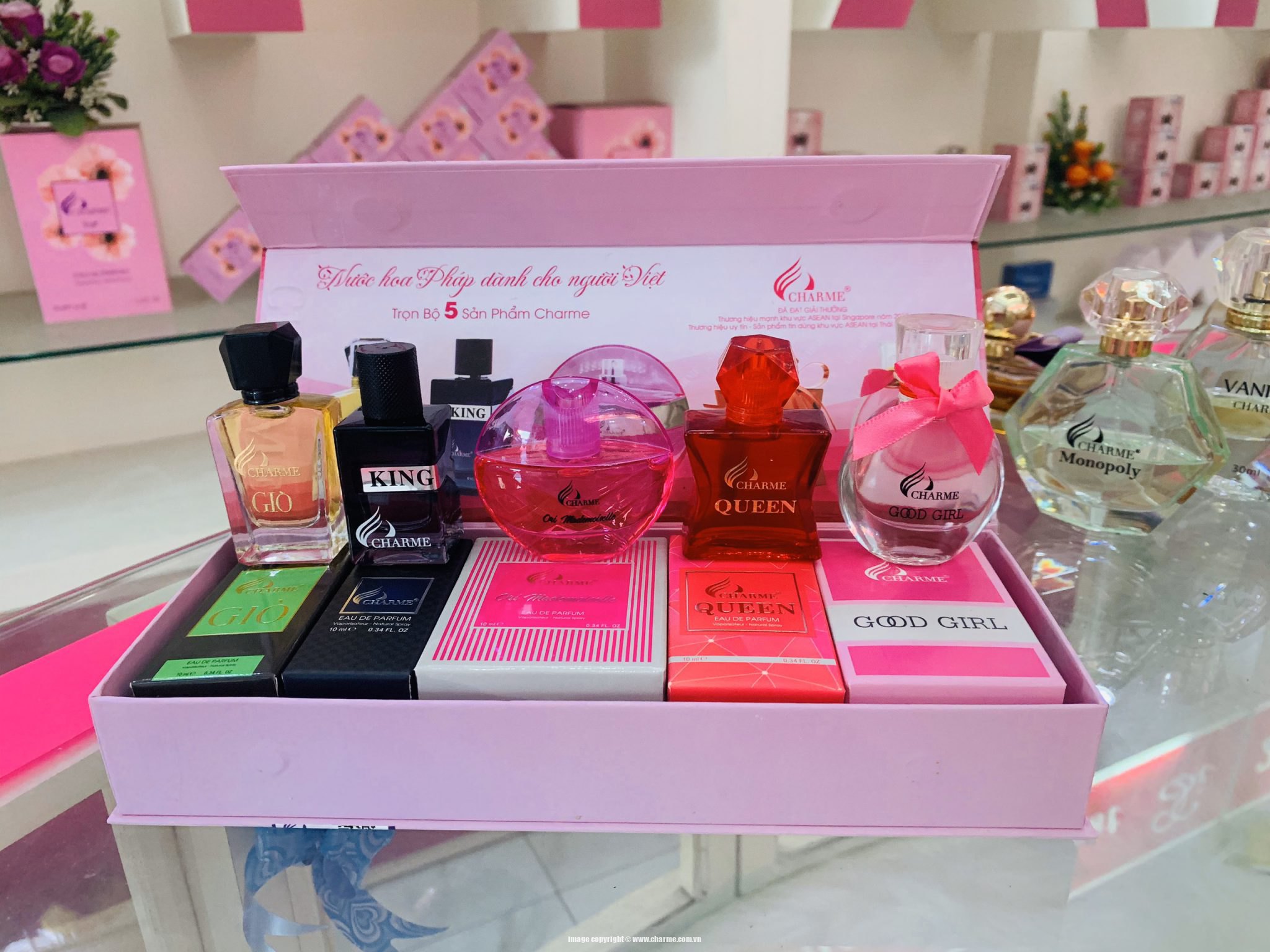 Set 5 Mùi Nước Hoa Mini 10ml