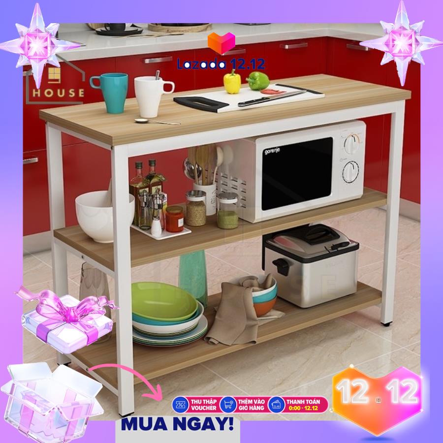 Kệ bếp đa năng loại 159-3 giá để lò vi sóng để lò vi sóng lò nướng nồi cơm điện kèm giá để rau củ gia vị loại tốt chịu lực cao