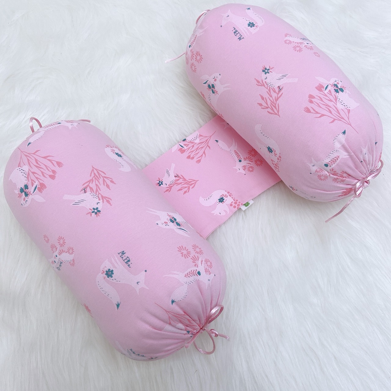 Gối Chặn Cho Bé Sơ Sinh - Bộ Chặn Bông Mipbi (Tặng kèm Gối )
