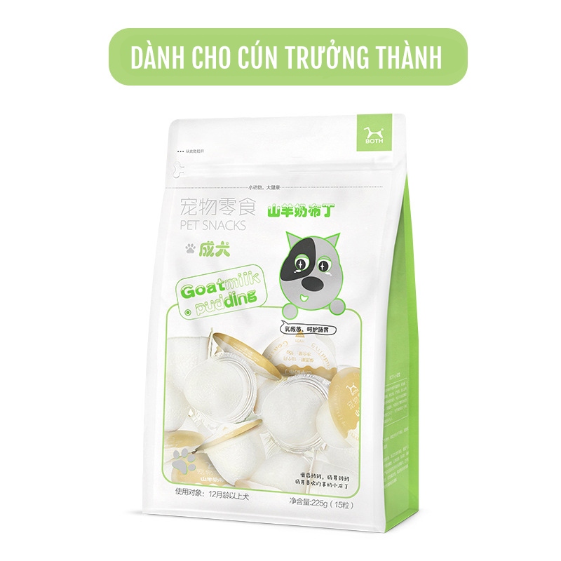 [LẺ 2 VIÊN] THẠCH SỮA DÊ CHO CHÓ MÈO BOTH - PUDDING DINH DƯỠNG - TREAT THƯỞNG
