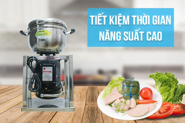 Máy xay giò chả 1 kg, máy xay giò chả, cá NEWSUN - Máy xay thịt mini gia đình- Hàng chính hãng-Qùa Tặng phụ kiện