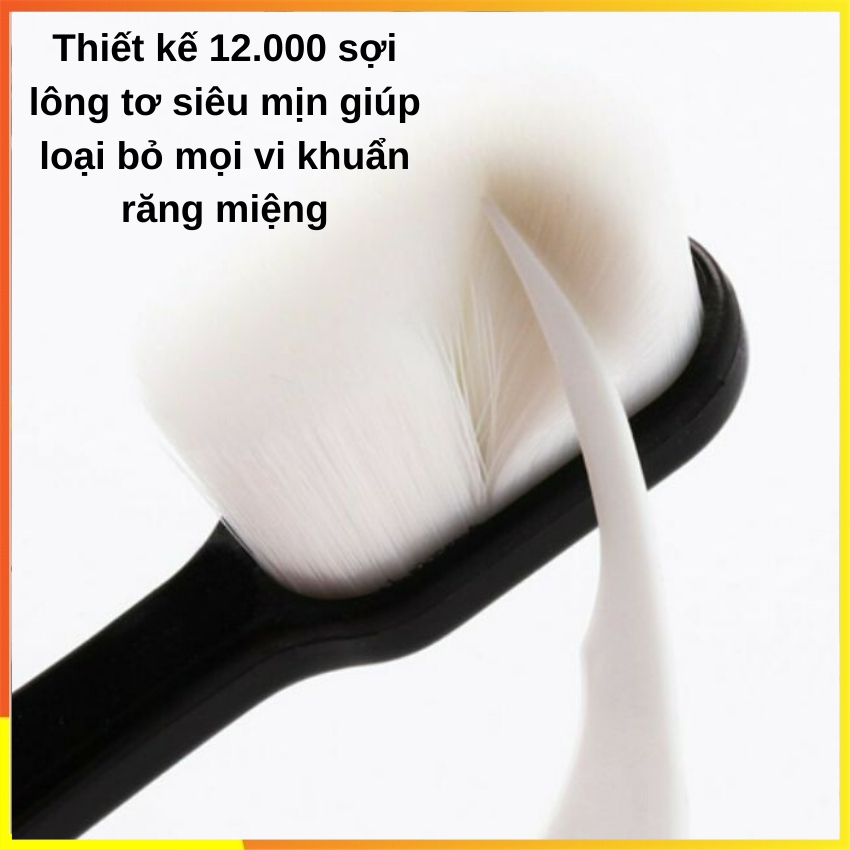 Bàn chải đánh răng lông mềm Không Đau Nướu Nhật Bản SOTY BR-020 Thiết kế 12.000 sợi lông tơ siêu mềm thích hợp cho người bị chảy máu thường xuyên , dùng được cho cả trẻ em và người lớn ( 4 Màu )