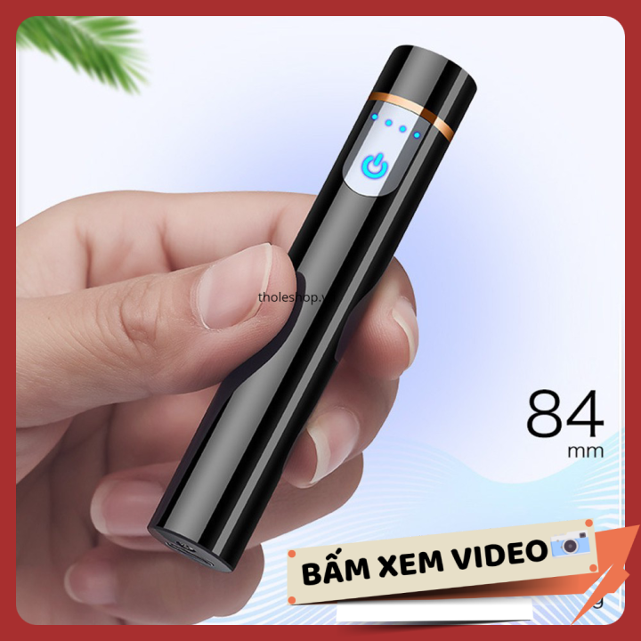 [HCM]Bật lửa sạc điện - Hộp quẹt - Bật lửa cao cấp sạc pin bằng cổng sạc USB - Bật lửa điện USB - Bật lửa cảm ứng vân tay [RẺ VÔ ĐỊCH]