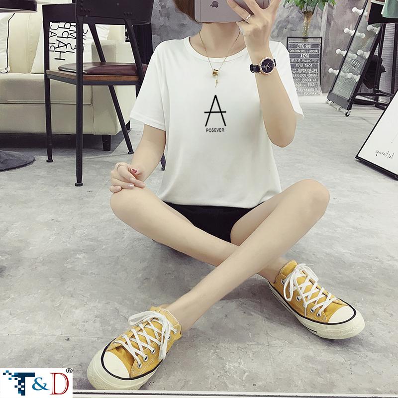[HCM]ÁO THUN NỮ CHỮ A THỜI TRANG NHIỀU MÀU