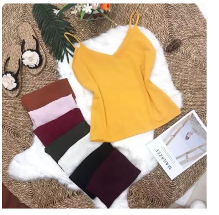 [HCM]Áo hai dây voan lụa
