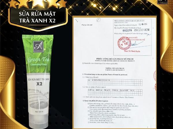 Sữa Rửa Mặt Trà Xanh A Cosmetics