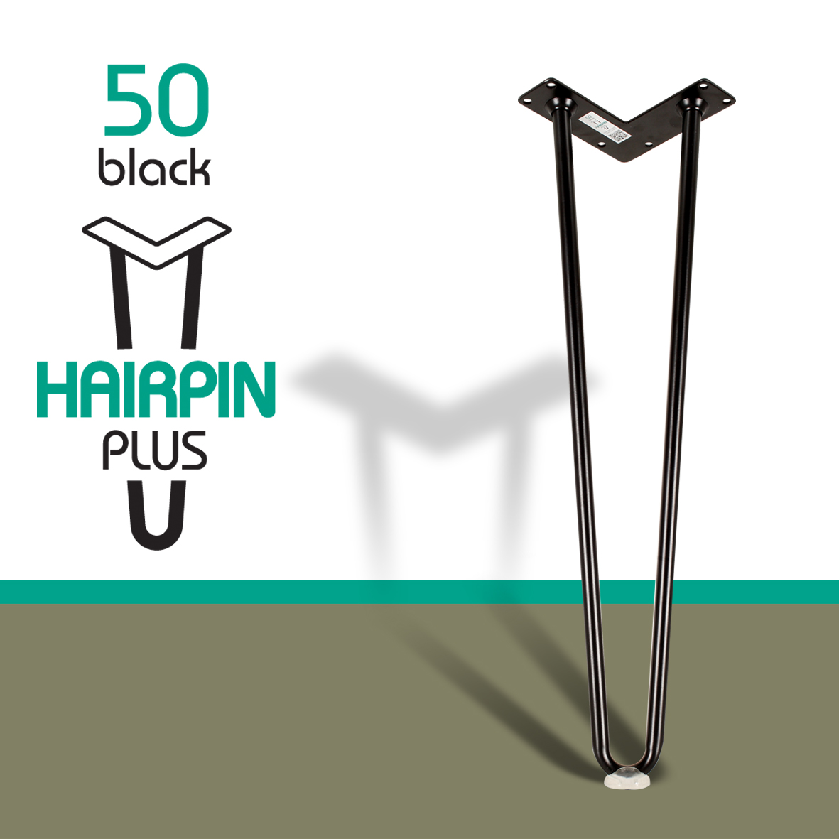 Chân bàn sắt Hairpin Plus 50cm (ĐK 14mm)