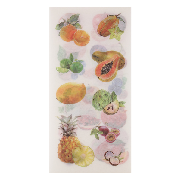 [HCM]Bộ 6 Tấm Sticker Dán Trang Trí - Trái Cây