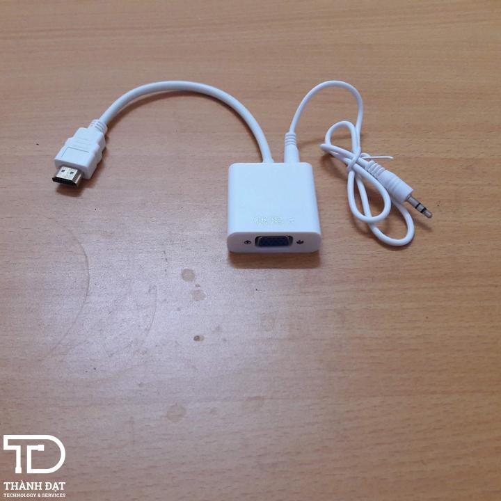 Cáp chuyển đổi HDMI sang VGA có audio (hdmi to vga audio)
