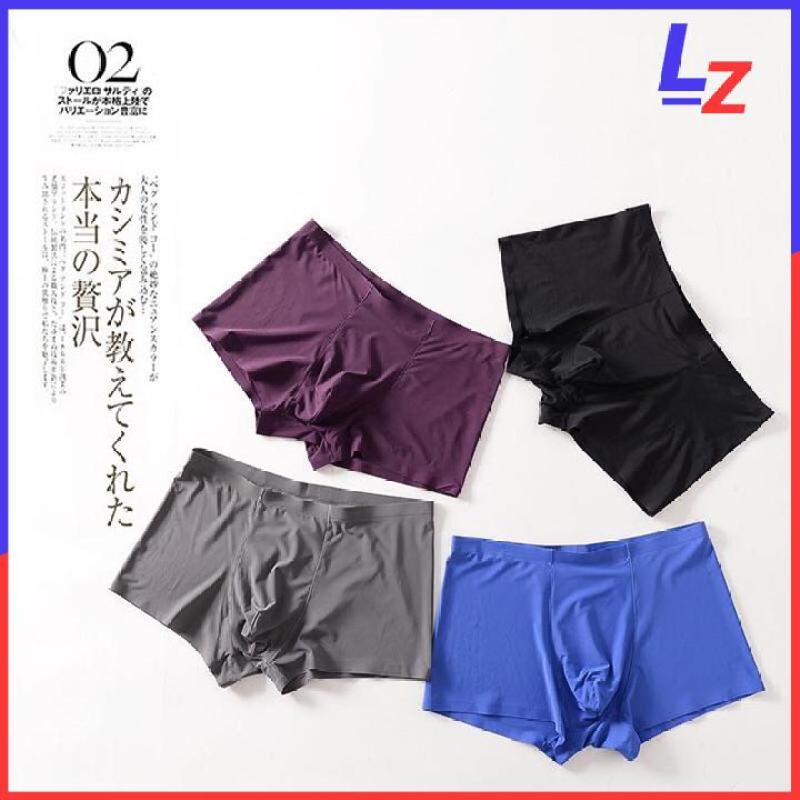 Nơi bán COMBO 4 QUẦN LÓT NAM THUN LẠNH - SỊP BOXER LỤA SỮA KHÔNG ĐƯỜNG MAY