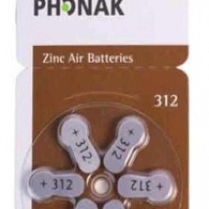 pin máy trợ thính nhét tai phonak 312