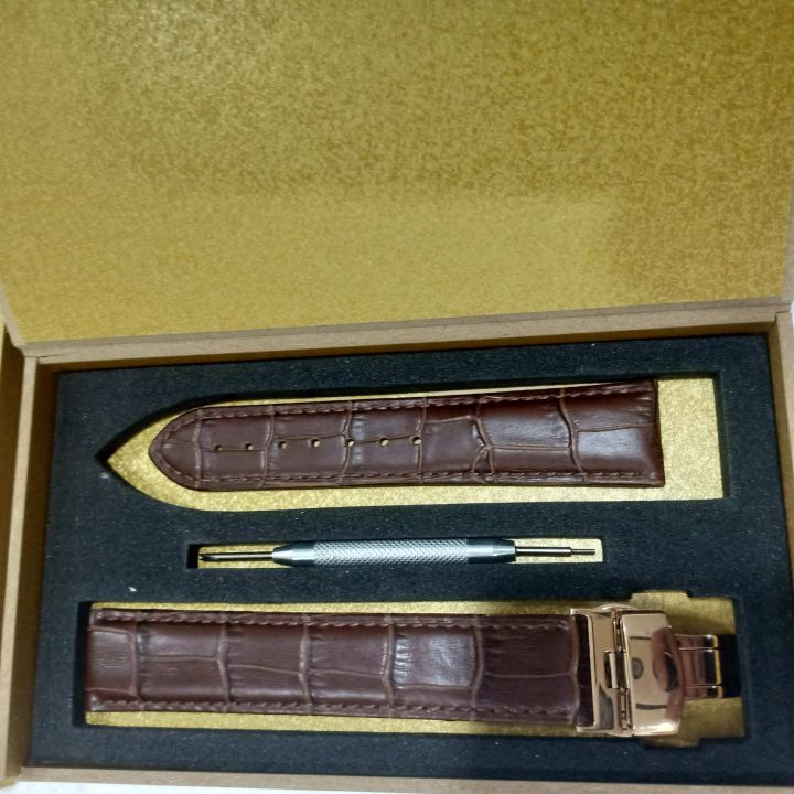 Dây Da Đồng Hồ Omega kèm khóa bấm