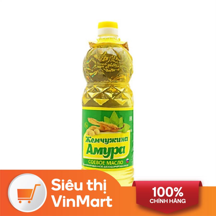 Siêu thị VinMart - Dầu ăn đậu nành không biến đổi gen Amur pearl chai 1 lít