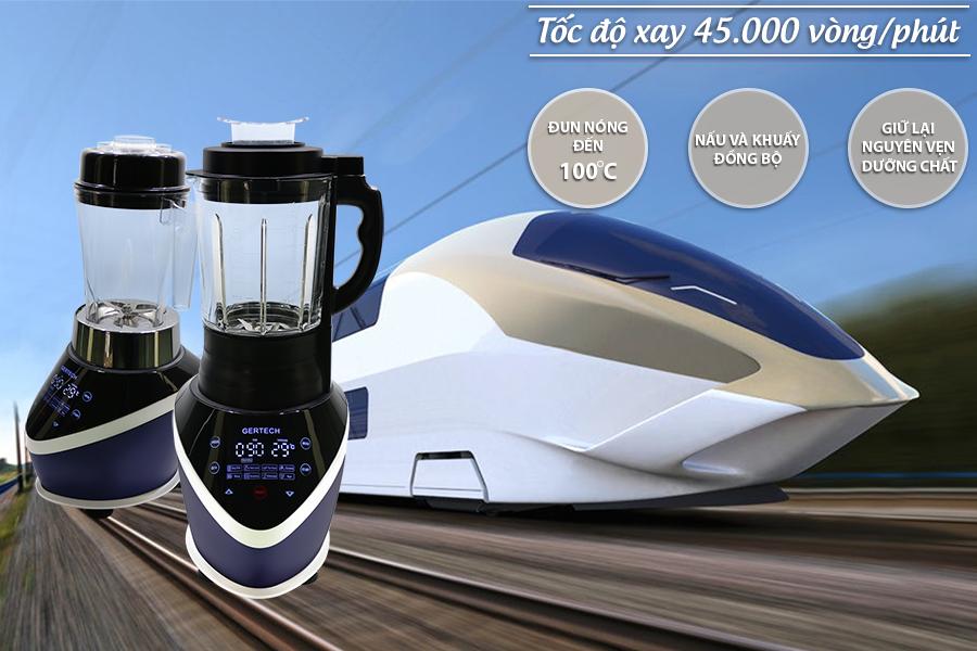 Máy xay nấu sữa hạt và trái cây Gertech
