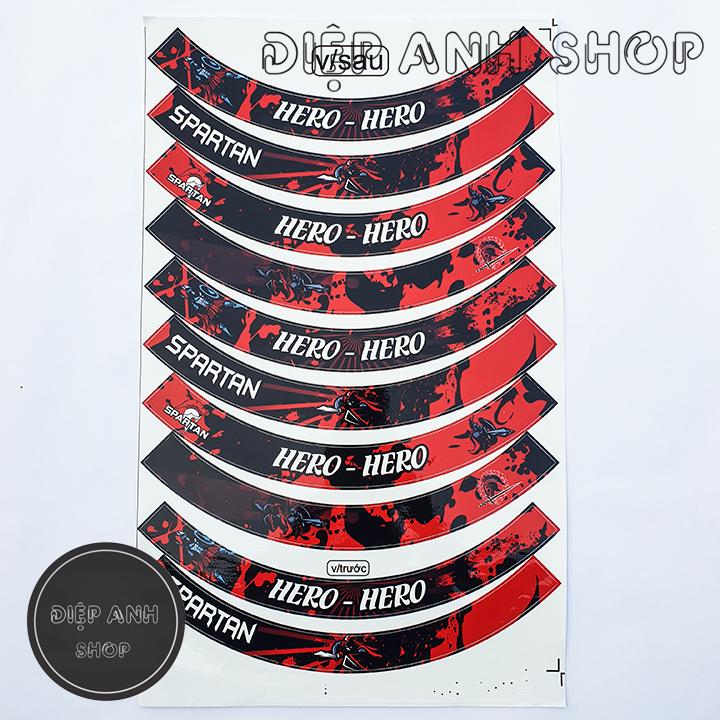 Tem vành bản to HERO HERO  - Tem dán vành