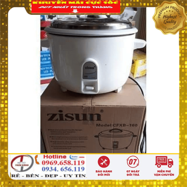 Nồi Cơm Điện Công Nghiệp Zisun /Cuckoo 10L 13L 20L 30L  bảo hành 12 tháng uy tín chất lương