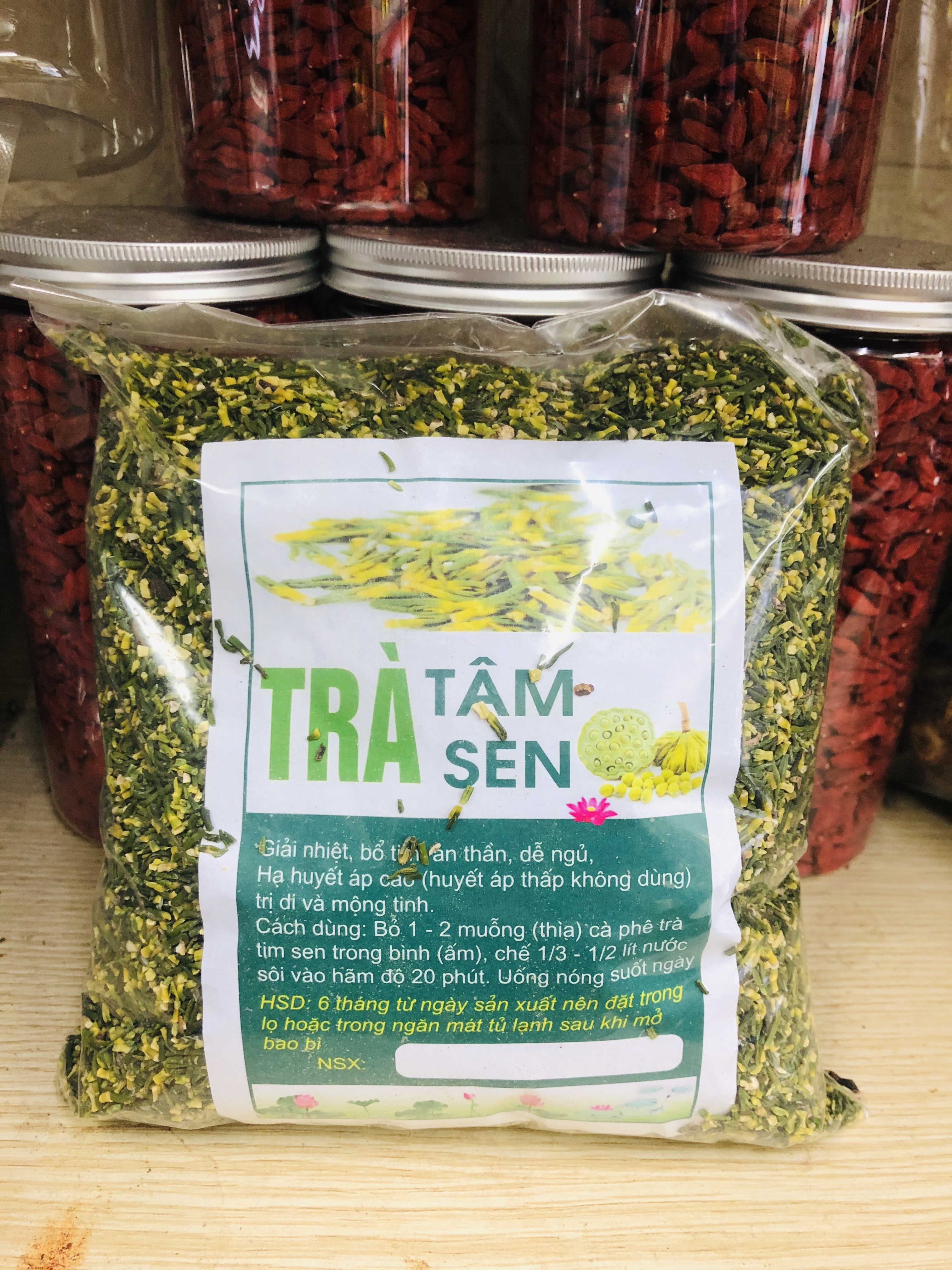 500gr Tâm Sen Khô Sao Vàng