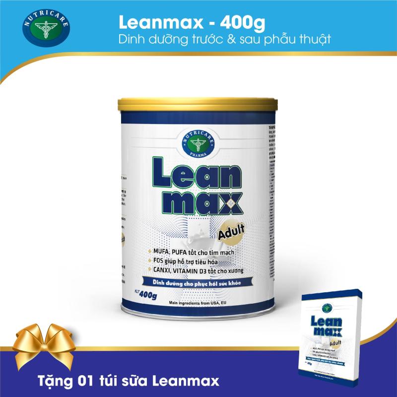 Sữa bột Leanmax Adult 400g - cho người ốm, trước và sau phẫu thuật cao cấp