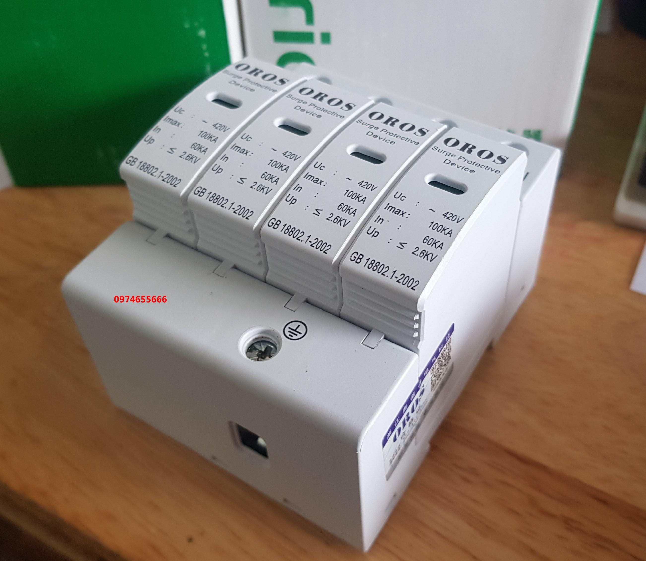 Thiết bị chống sét Cắt lọc sét 3 pha OROS 100KA