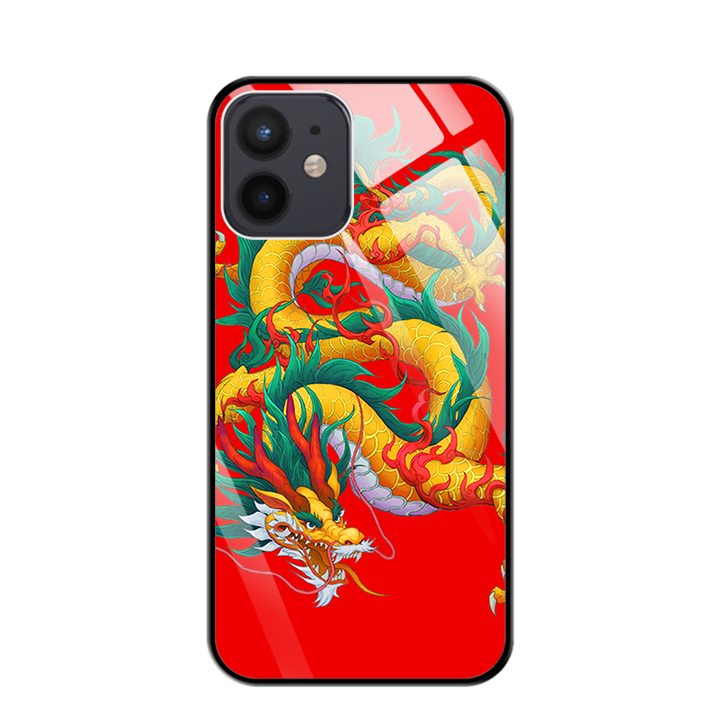 Ốp điện thoại iphone 12 mini - mặt lưng kính cường lực - 03111