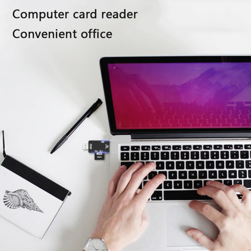Multi-Function SD Card Reader Type-C for Camera Phone Tablet – Supports SD, MicroSD, CF, XD, M2, MS Duo Pro