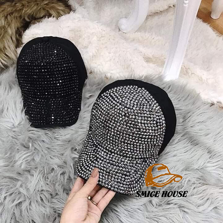 [HCM]NÓN LƯỠI TRAI ĐÍNH ĐÁ CAO CẤP DÀNH CHO CẢ NAM VÀ NỮ