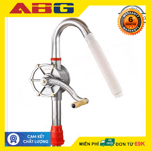 Bơm Dầu Quay Tay Bằng Nhôm Siêu Nhẹ - Dùng Để Bơm Hóa Chất Bơm Chất Lỏng Dung Dịch, Bơm Dầu