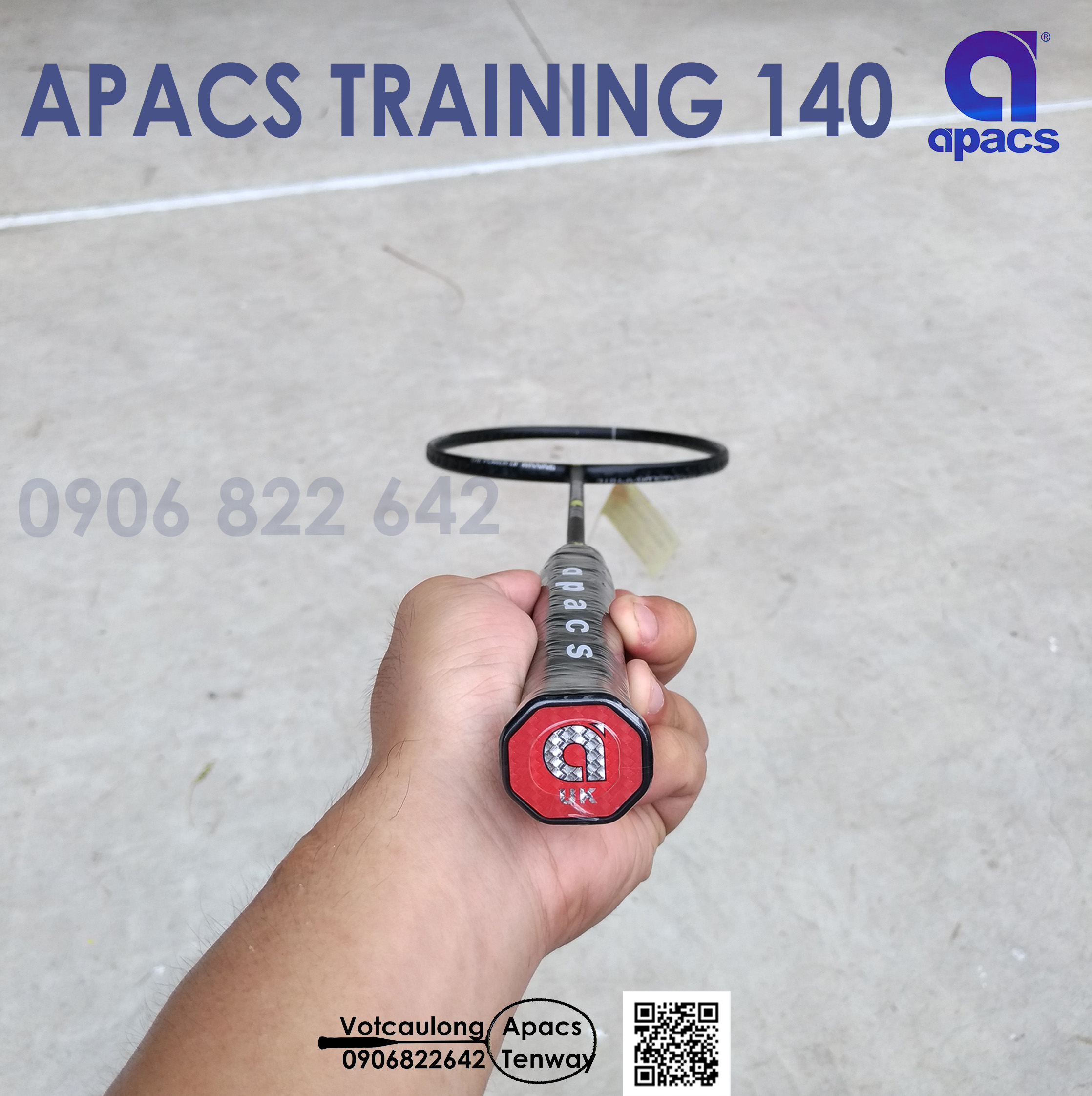Vợt tập cầu lông Apacs Training 140gr Cải thiện khả năng điều vợt, tăng sức mạnh cho cú đánh