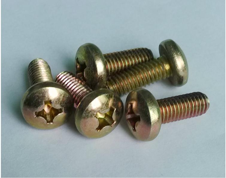 Combo 50c Bulong tự ren, tự taro thép mạ M5X10, M5x12