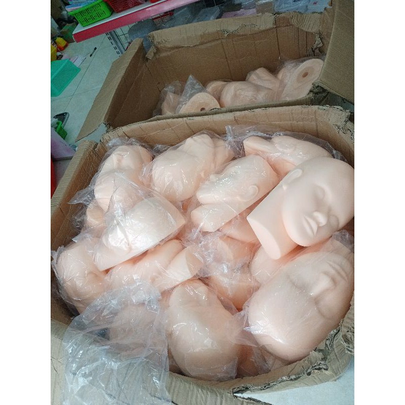 Đầu manocanh học nối mi massage
