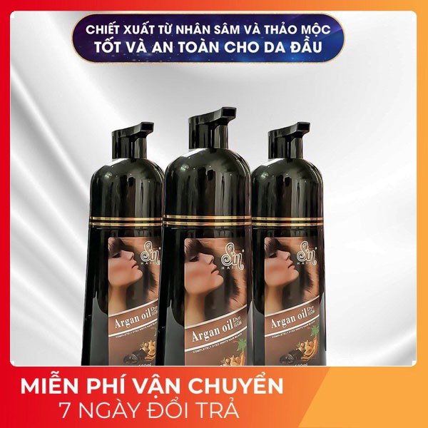Dầu Gội Phủ Bạc Sin Hair Nhân Sâm Thảo Dược Phủ Bạc Đen Tóc Và Nâu Tóc Sau Lần Gội Đầu Tiên Chính Hãng [HÀNG CHUẨN]