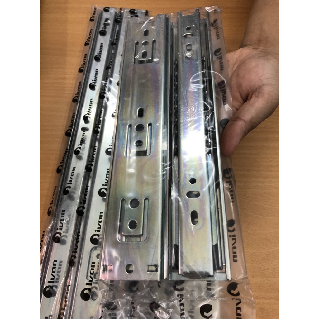 Thanh trượt 3 tầng dùng cho ngăn kéo ivan 3 tấc