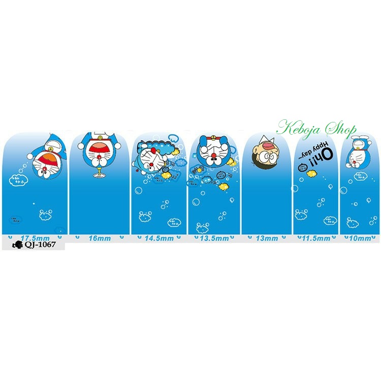 [HCM]Dán móng tay họa tiết hoạt hình dễ thương Doremon Doraemon