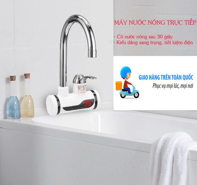 Mua Bình Tắm Nóng Lạnh, Bình Nóng Lạnh Mini, Máy làm nóng nước trực tiếp tại vòi -  kiểu dáng sang trọng, an toàn tiết kiệm. BH UY TÍN tại SHOP NOW