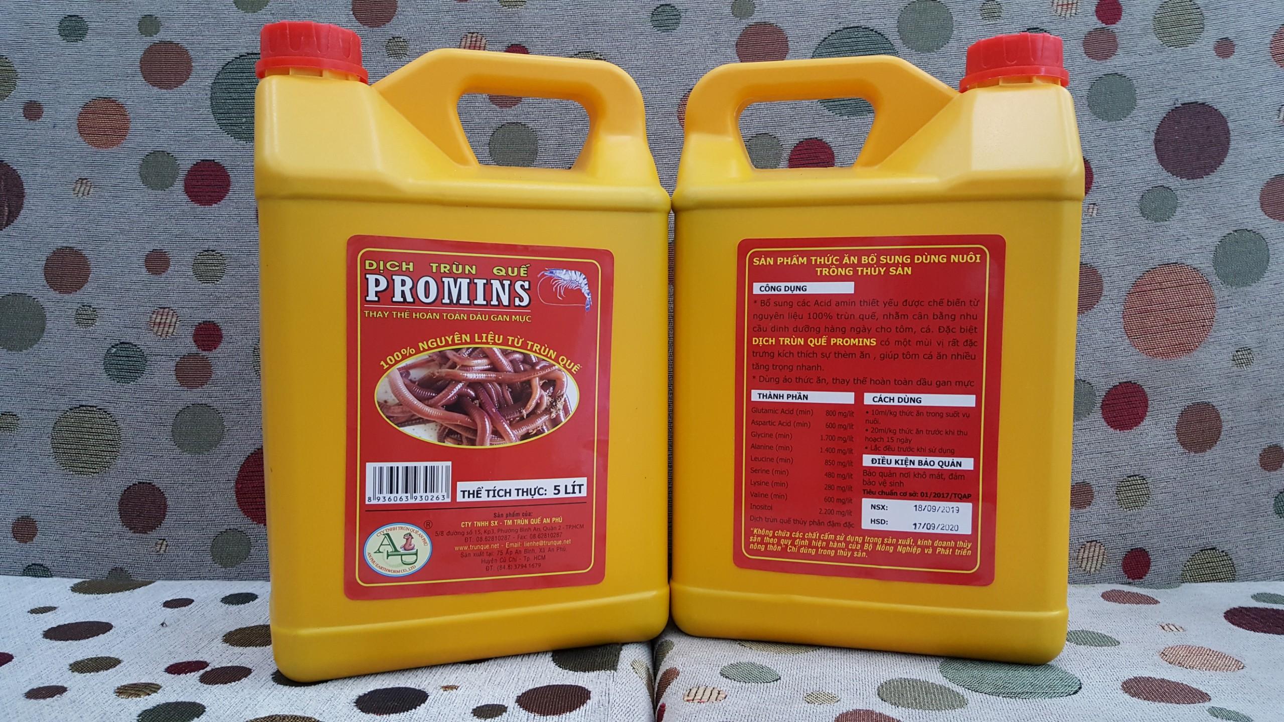 DỊCH TRÙN QUẾ CHO CÁ TRA CAN 5 LÍT