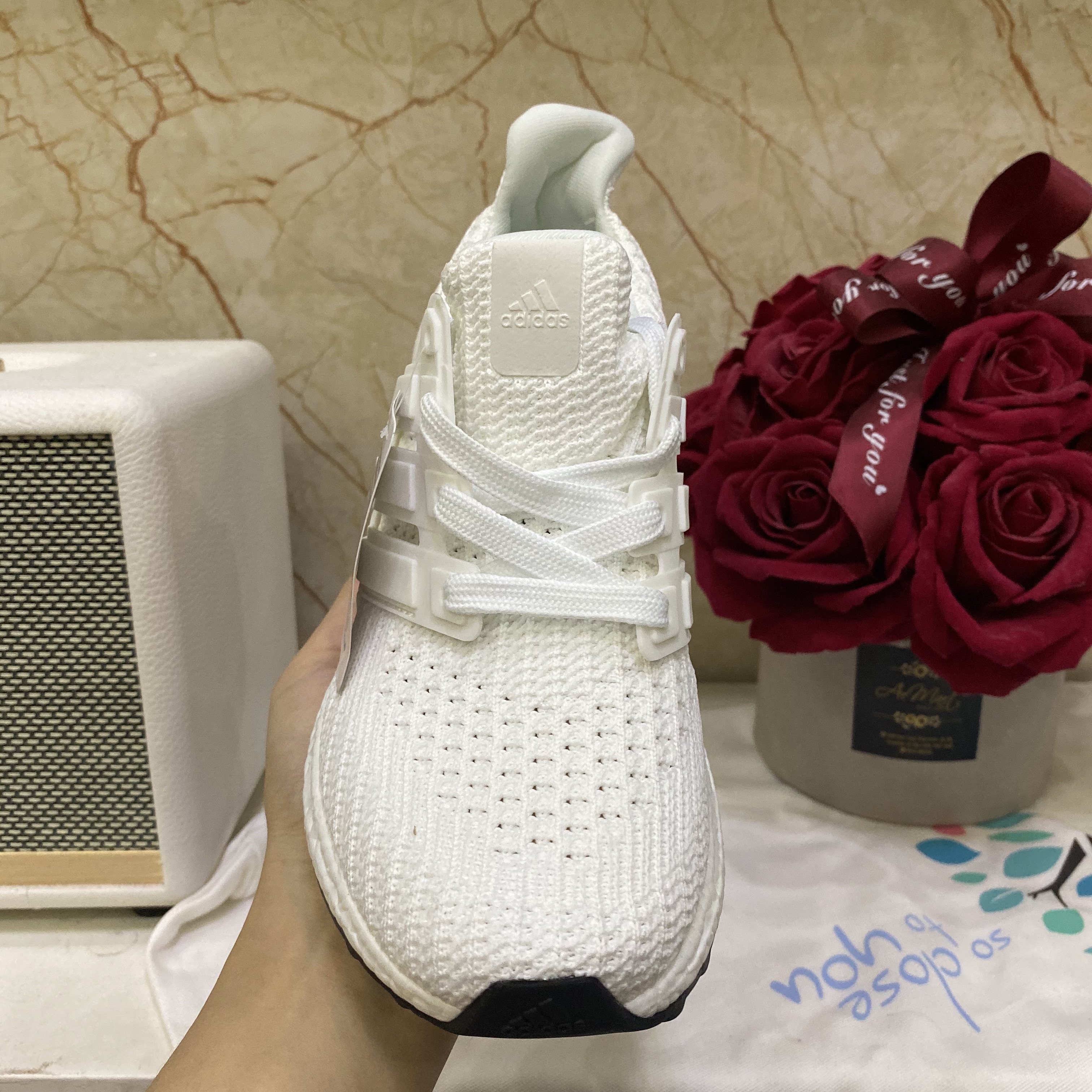 [ẢNH CHI TIẾT] GIÀY THỂ THAO SNEAKER ULTRABOOST 4.0 TRẮNG
