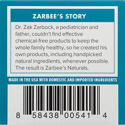 Dầu bôi ấm ngực Zarbees cho bé từ 2 tháng tuổi