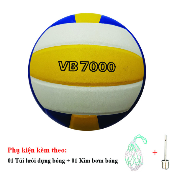 Bóng Chuyền Thăng Long VB7000 + Túi Lưới Đựng Bóng + Kim Bơm Bóng