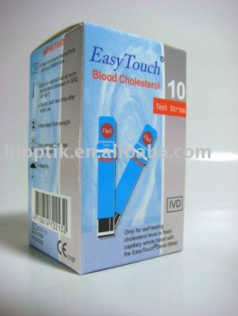 Que thử mỡ máu, cholesterol cho máy đo Easy Touch GCU ET322 (10 que)